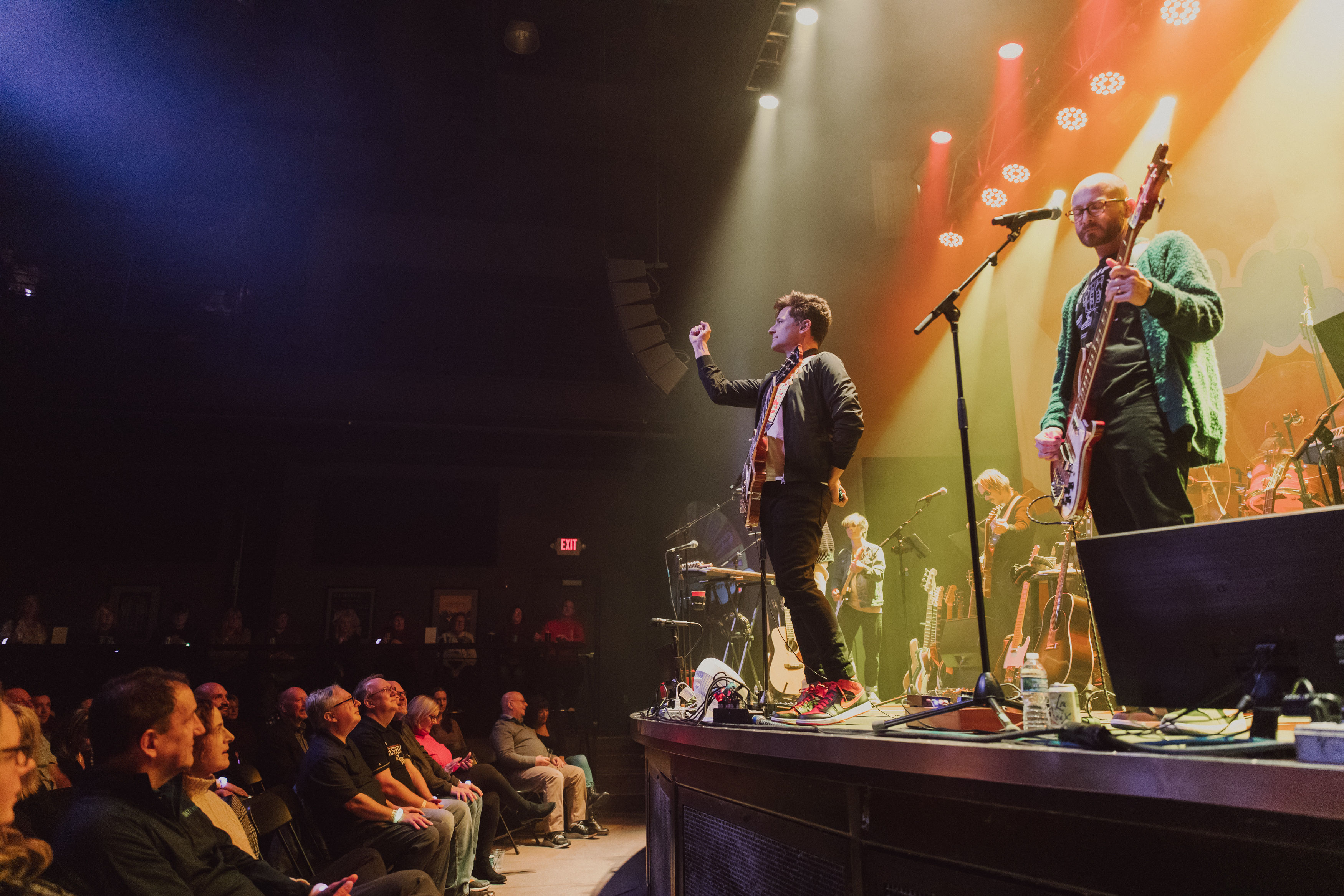 Beatles tribute band on stage